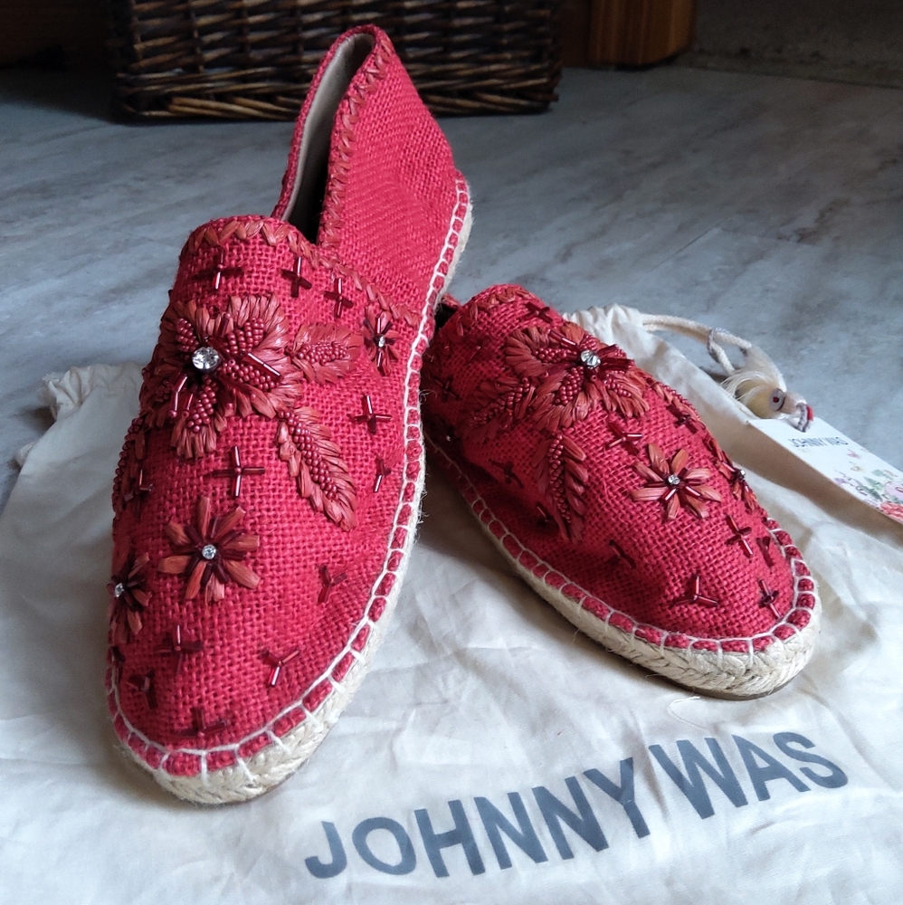 Antik Batik for Johnny Was Boho Tori Espadrilles NWT - Size 6